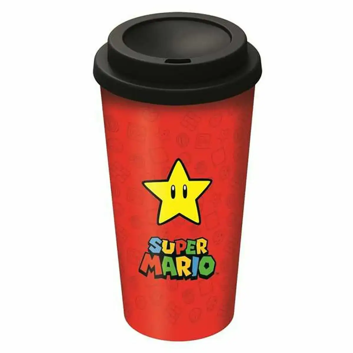 Verre avec couvercle super mario 01379 520 ml _9142. DIAYTAR COTE D'IVOIRE - Là où Chaque Achat a du Sens. Explorez notre gamme et choisissez des produits qui racontent une histoire, du traditionnel au contemporain.
