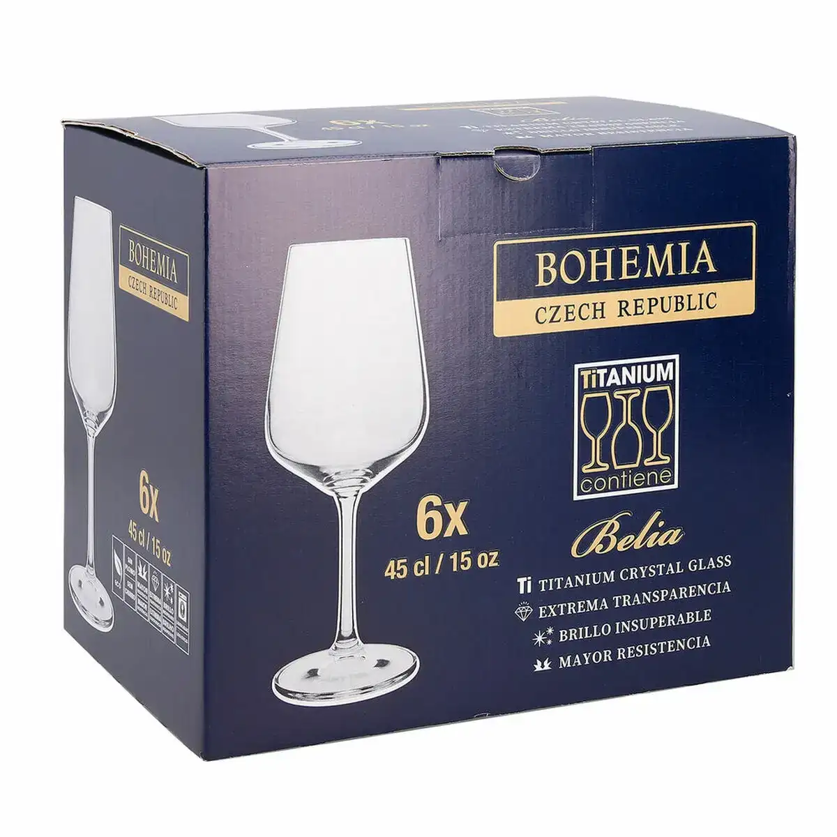 Verre de vin belia transparent 450 ml 6 pieces_7038. Bienvenue chez DIAYTAR COTE D'IVOIRE - Où Chaque Objet a son Histoire. Découvrez notre sélection méticuleuse et choisissez des articles qui racontent l'âme du Côte d'Ivoire.