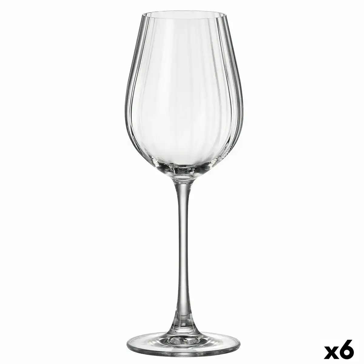 Verre de vin bohemia crystal optic transparent 400 ml 6 unites_7930. DIAYTAR COTE D'IVOIRE - Où Chaque Achat Raconte une Histoire. Parcourez notre boutique en ligne pour trouver des articles qui évoquent le savoir-faire et la tradition du Côte d'Ivoire.