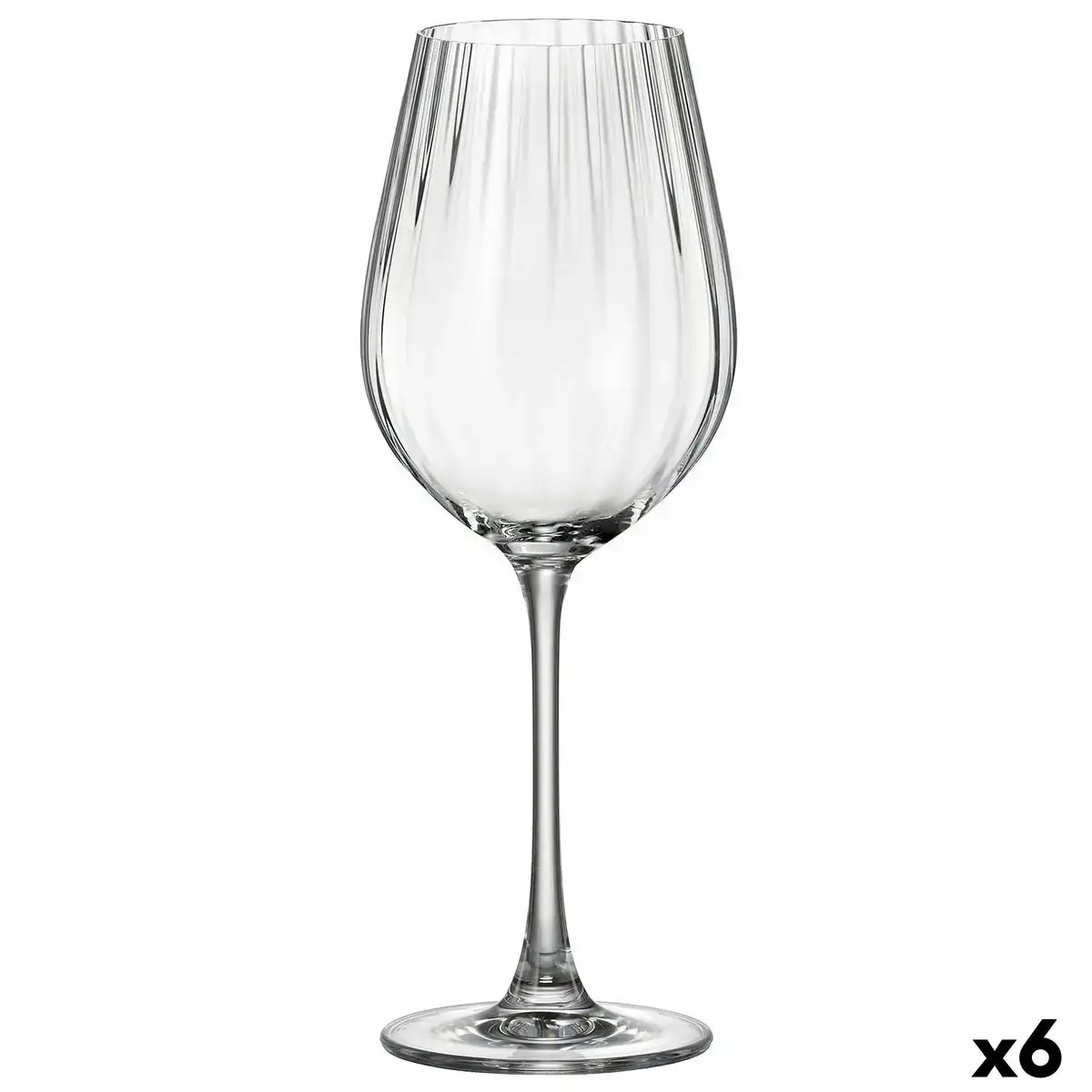 Verre de vin bohemia crystal optic transparent 500 ml 6 unites_9653. DIAYTAR COTE D'IVOIRE - Où Choisir est un Acte d'Amour pour le Côte d'Ivoire. Explorez notre boutique en ligne et choisissez des articles qui célèbrent la culture et l'artisanat du pays.