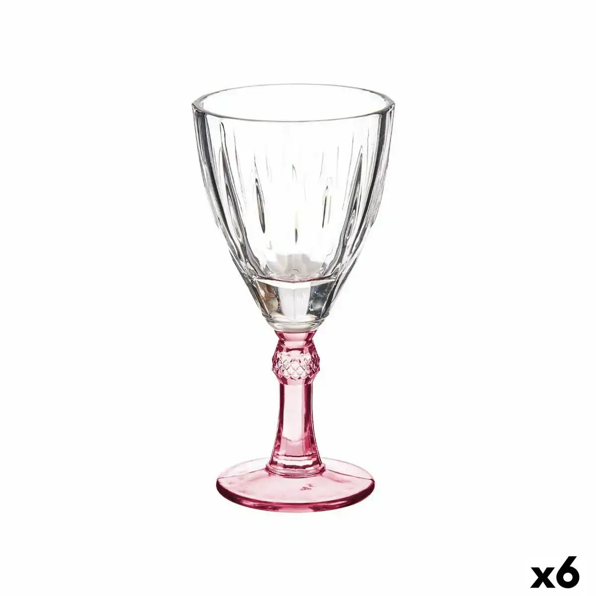Verre de vin verre rose 6 unites 275 ml _7879. DIAYTAR COTE D'IVOIRE - Là où Chaque Produit a son Histoire. Découvrez notre gamme de produits, chacun portant en lui le récit de l'artisanat et de la passion, pour vous offrir une expérience de shopping authentique.