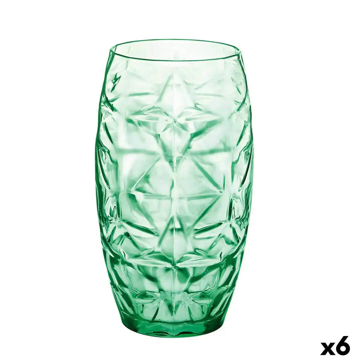 Verre oriente vert verre 470 ml 6 unites _8827. DIAYTAR COTE D'IVOIRE - L'Art de Choisir, l'Art de Se Distinquer. Naviguez à travers notre catalogue et choisissez des produits qui ajoutent une note d'élégance à votre style unique.