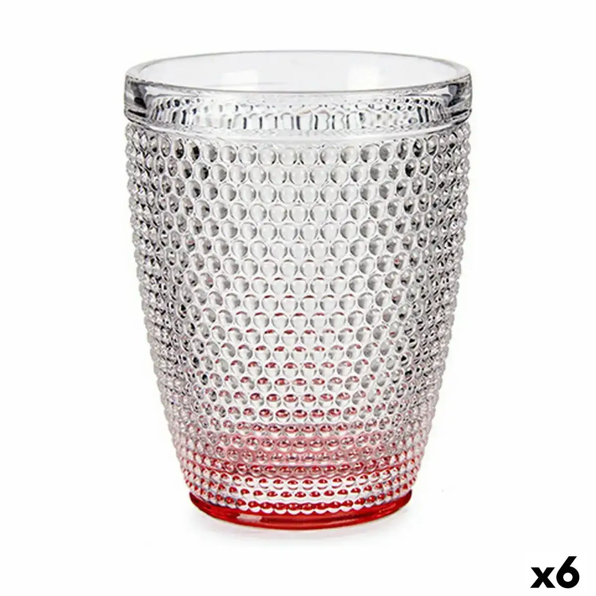Verre points rose verre 300 ml 6 unites _6813. Bienvenue sur DIAYTAR COTE D'IVOIRE - Là où le Shopping Devient une Aventure. Explorez notre catalogue et dénichez des trésors qui élargiront votre horizon shopping.