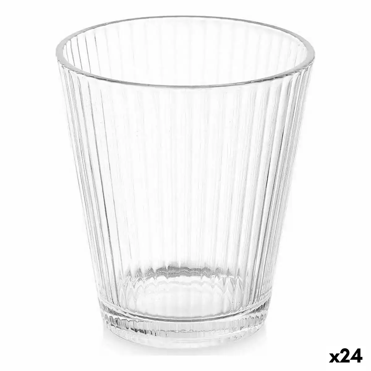Verre rayures transparent verre 375 ml 24 unites _6303. Entrez dans l'Univers de DIAYTAR COTE D'IVOIRE - Votre Destination de Shopping Complète. Découvrez des produits qui reflètent la diversité et la richesse culturelle du Côte d'Ivoire, le tout à portée de clic.