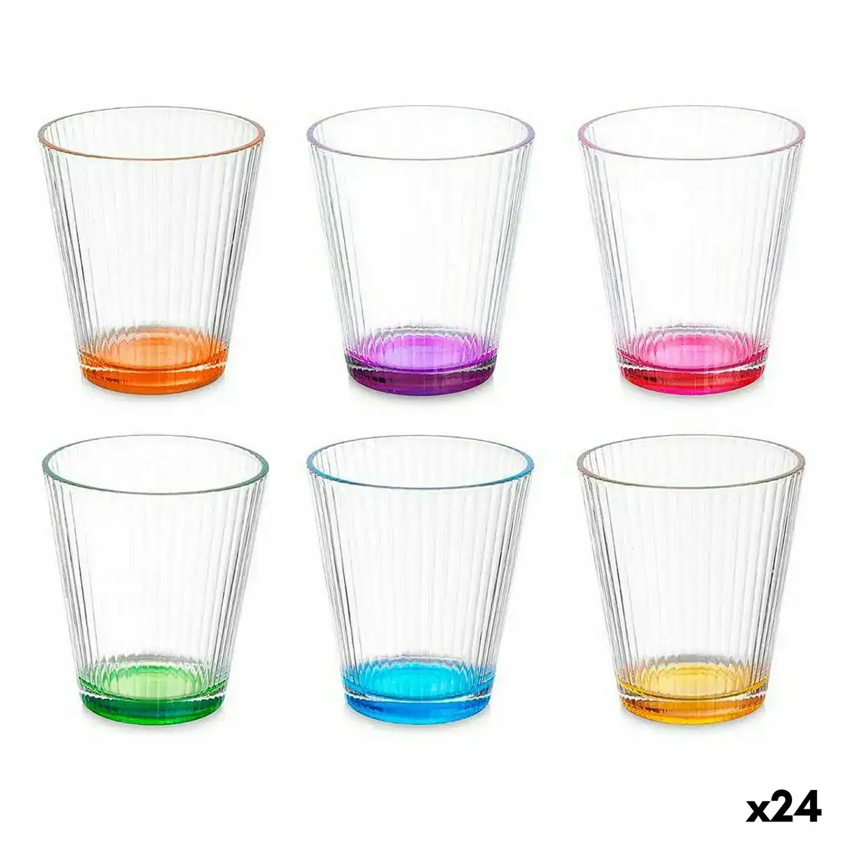 Verre rayures verre 375 ml 24 unites _2517. Bienvenue chez DIAYTAR COTE D'IVOIRE - Où Chaque Produit a son Histoire. Plongez dans notre sélection diversifiée et découvrez des articles qui racontent le riche patrimoine sénégalais.