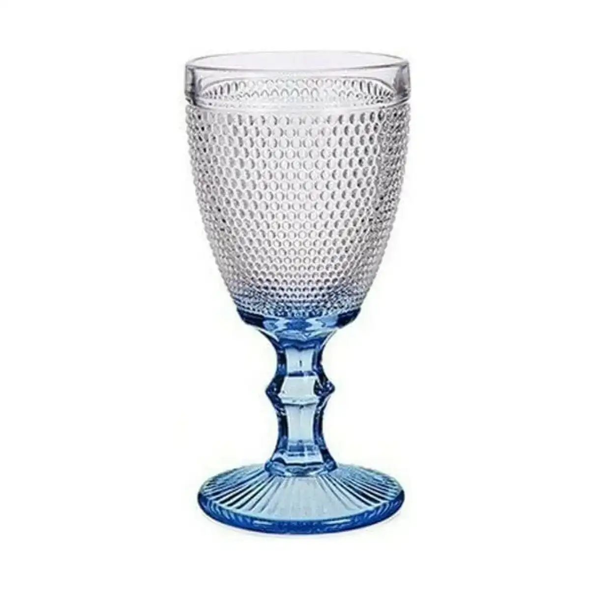 Verre transparent points bleu verre 240 ml 6 unites _6687. DIAYTAR COTE D'IVOIRE - Où Choisir est un Acte d'Amour pour le Côte d'Ivoire. Explorez notre boutique en ligne et choisissez des articles qui célèbrent la culture et l'artisanat du pays.