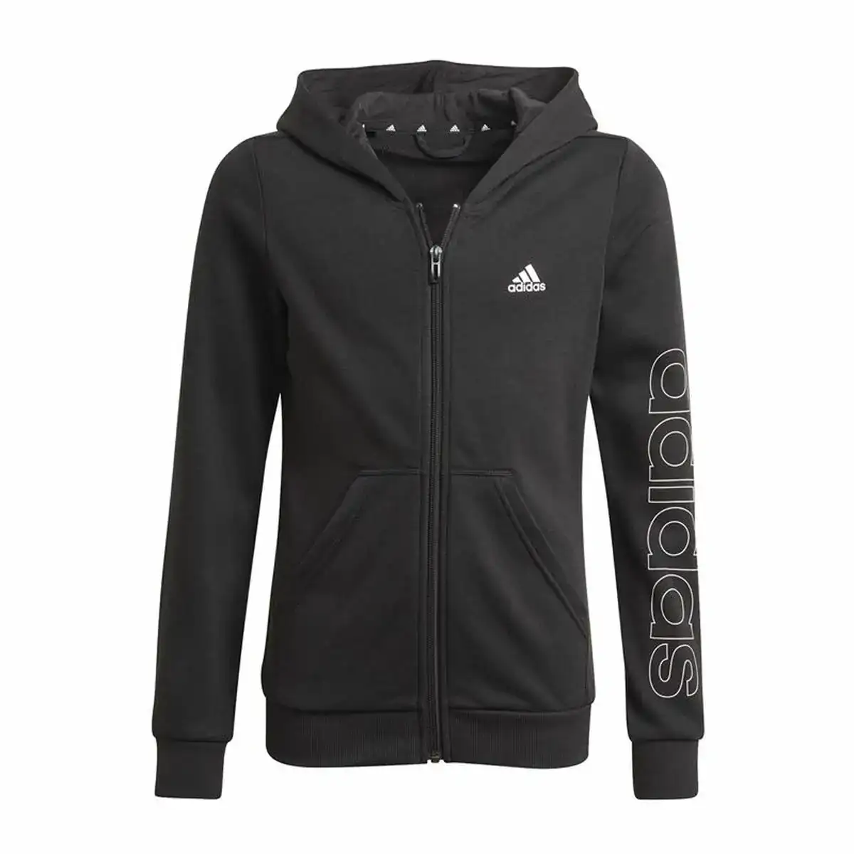 Veste de sport pour enfants adidas essentials full zip noir_8534. DIAYTAR COTE D'IVOIRE - L'Art de Vivre le Shopping Éthique. Parcourez notre gamme et choisissez des produits qui reflètent notre engagement envers des pratiques durables.