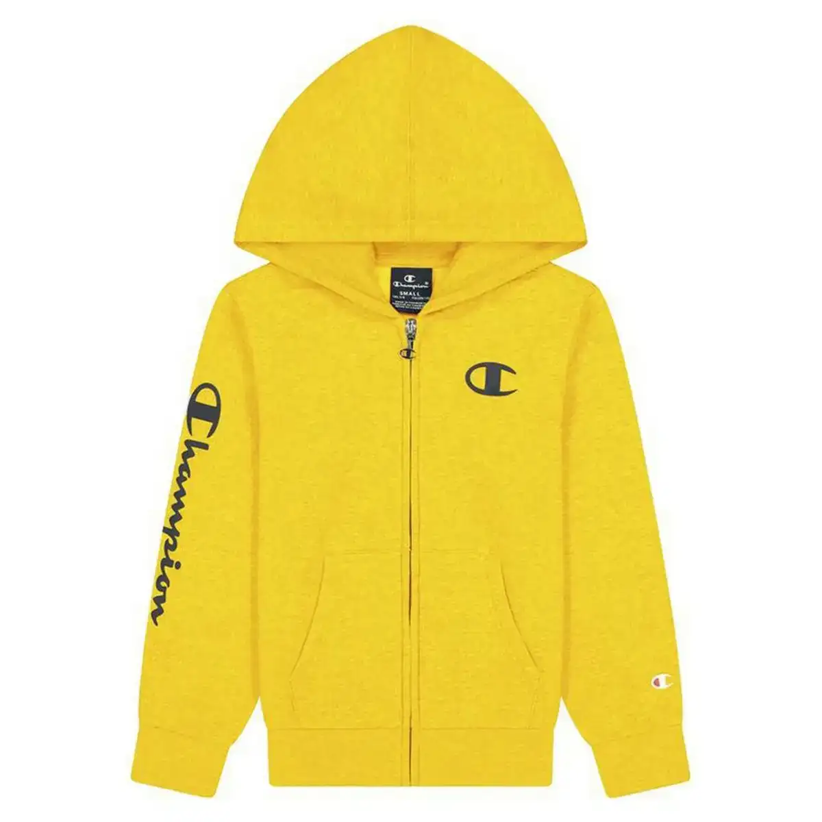 Veste de sport pour enfants champion full zip logo jaune_4070. DIAYTAR COTE D'IVOIRE - L'Essence de la Tradition et de la Modernité réunies. Explorez notre plateforme en ligne pour trouver des produits authentiques du Côte d'Ivoire, tout en découvrant les dernières tendances du monde moderne.