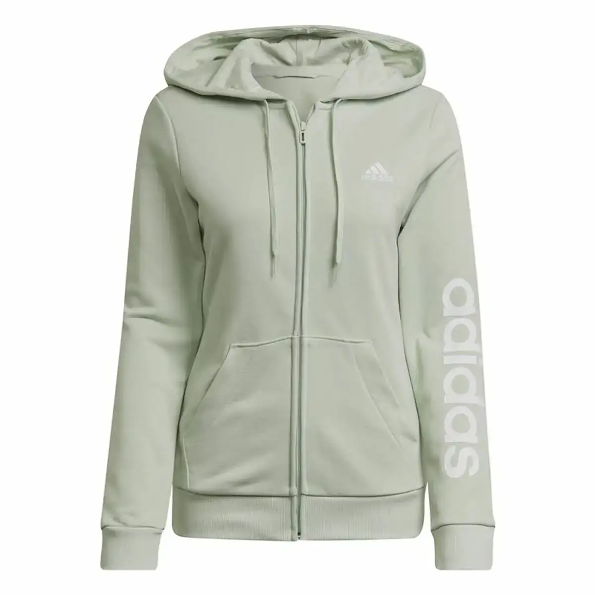 Veste de sport pour femme adidas essentials logo vert clair_9356. DIAYTAR COTE D'IVOIRE - Votre Destination Shopping Incontournable. Parcourez nos rayons virtuels et trouvez des articles qui répondent à tous vos besoins, du quotidien à l'exceptionnel.