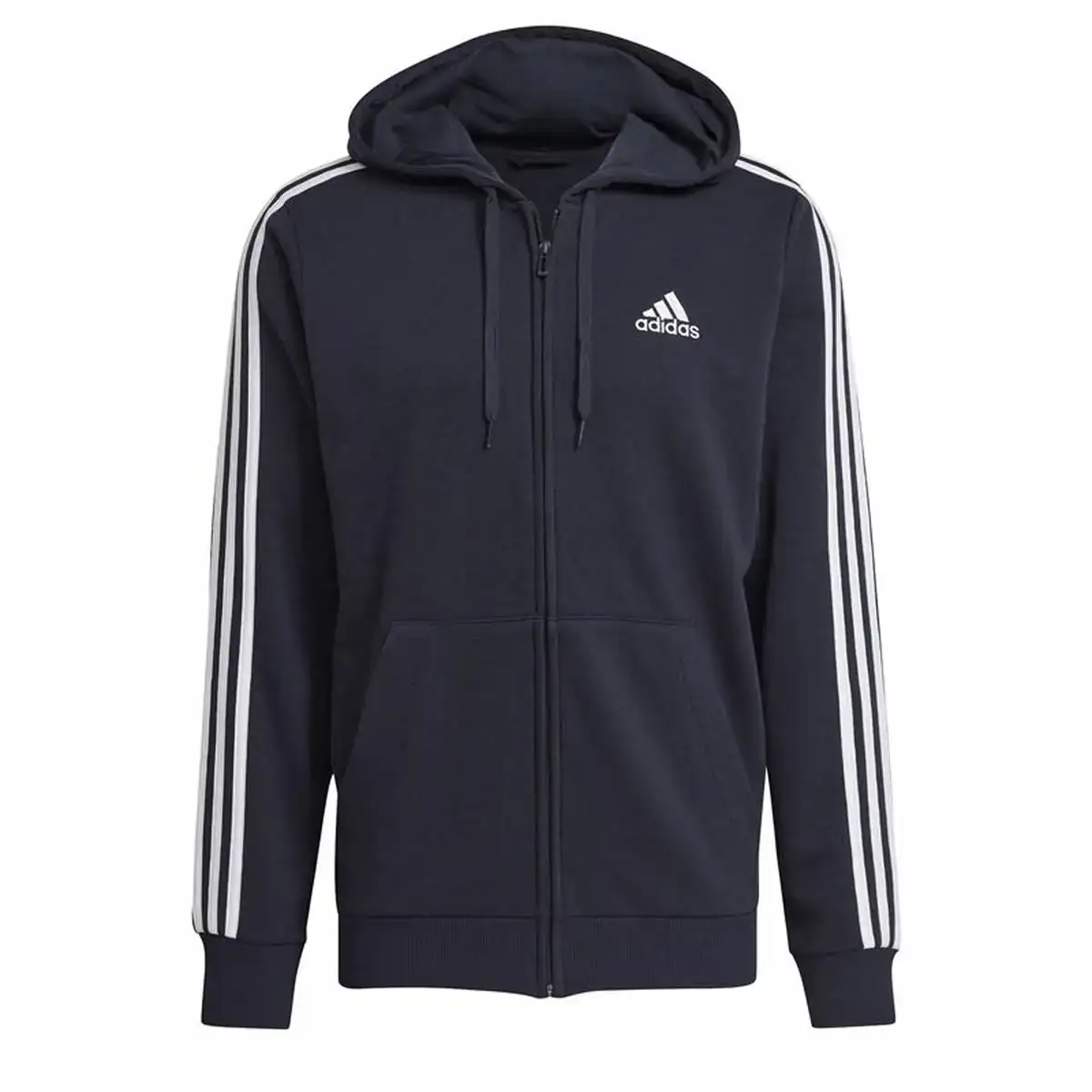Veste de sport pour homme adidas essentials french terry 3 bleu fonce_1558. Bienvenue chez DIAYTAR COTE D'IVOIRE - Où Chaque Achat Fait une Différence. Découvrez notre gamme de produits qui reflètent l'engagement envers la qualité et le respect de l'environnement.