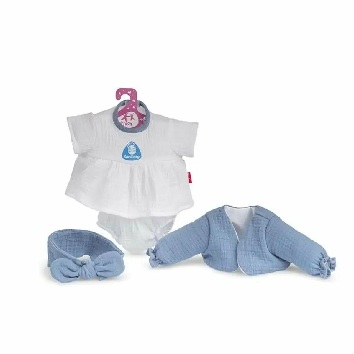 Vetements de poupee berjuan sanibaby bleu 40 cm _8872. DIAYTAR COTE D'IVOIRE - Votre Escale Shopping incontournable. Explorez notre boutique en ligne et dénichez des trésors qui reflètent la richesse culturelle et la modernité du Côte d'Ivoire.
