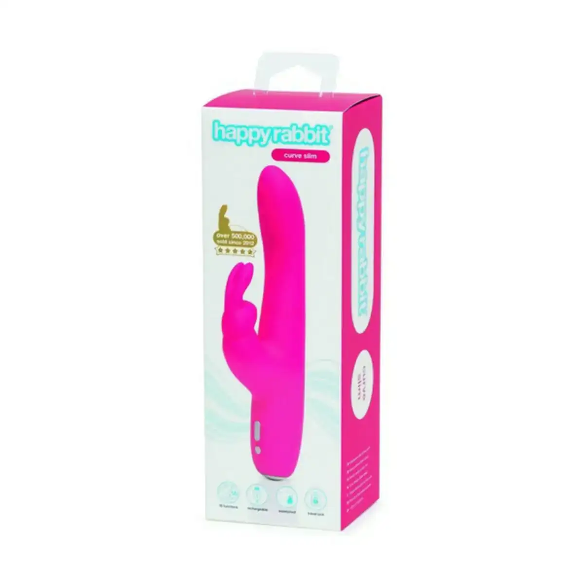 Vibreur lapin slimline curve happy rabbit_6339. Bienvenue chez DIAYTAR COTE D'IVOIRE - Où le Shopping Devient une Aventure. Découvrez notre collection diversifiée et explorez des produits qui reflètent la diversité du Côte d'Ivoire.