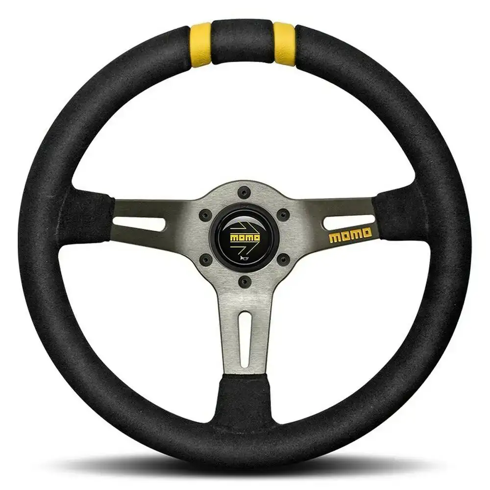 Volant racing momo drifting noir o 33 cm_8117. DIAYTAR COTE D'IVOIRE - Là où Choisir est une Célébration de l'Artisanat. Explorez notre gamme variée et choisissez des produits qui incarnent la tradition et le talent des artisans du Côte d'Ivoire.