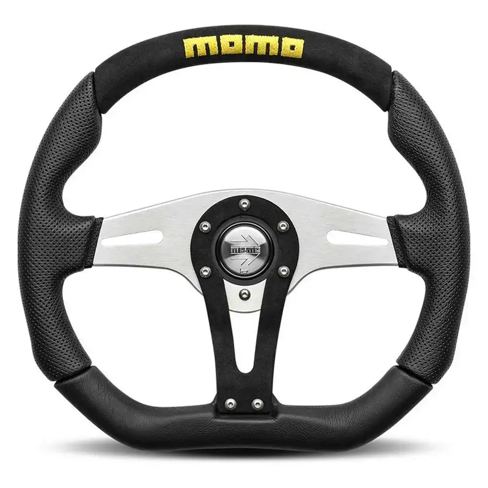 Volant racing momo trek noir o 35 cm_8817. DIAYTAR COTE D'IVOIRE - Là où le Chic Rencontre la Tradition. Naviguez à travers notre catalogue et choisissez des produits qui équilibrent l'élégance intemporelle et l'innovation moderne.