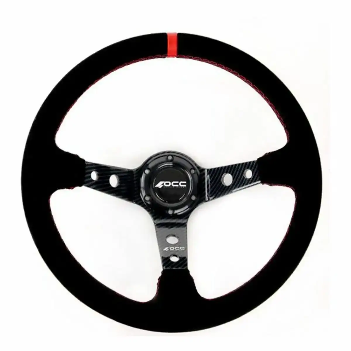 Volant racing occ motorsport noir noir rouge rouge noir o 35 cm_5825. DIAYTAR COTE D'IVOIRE - Où l'Élégance Rencontre l'Authenticité. Naviguez à travers notre boutique en ligne et choisissez des produits qui incarnent le style et la tradition du Côte d'Ivoire.