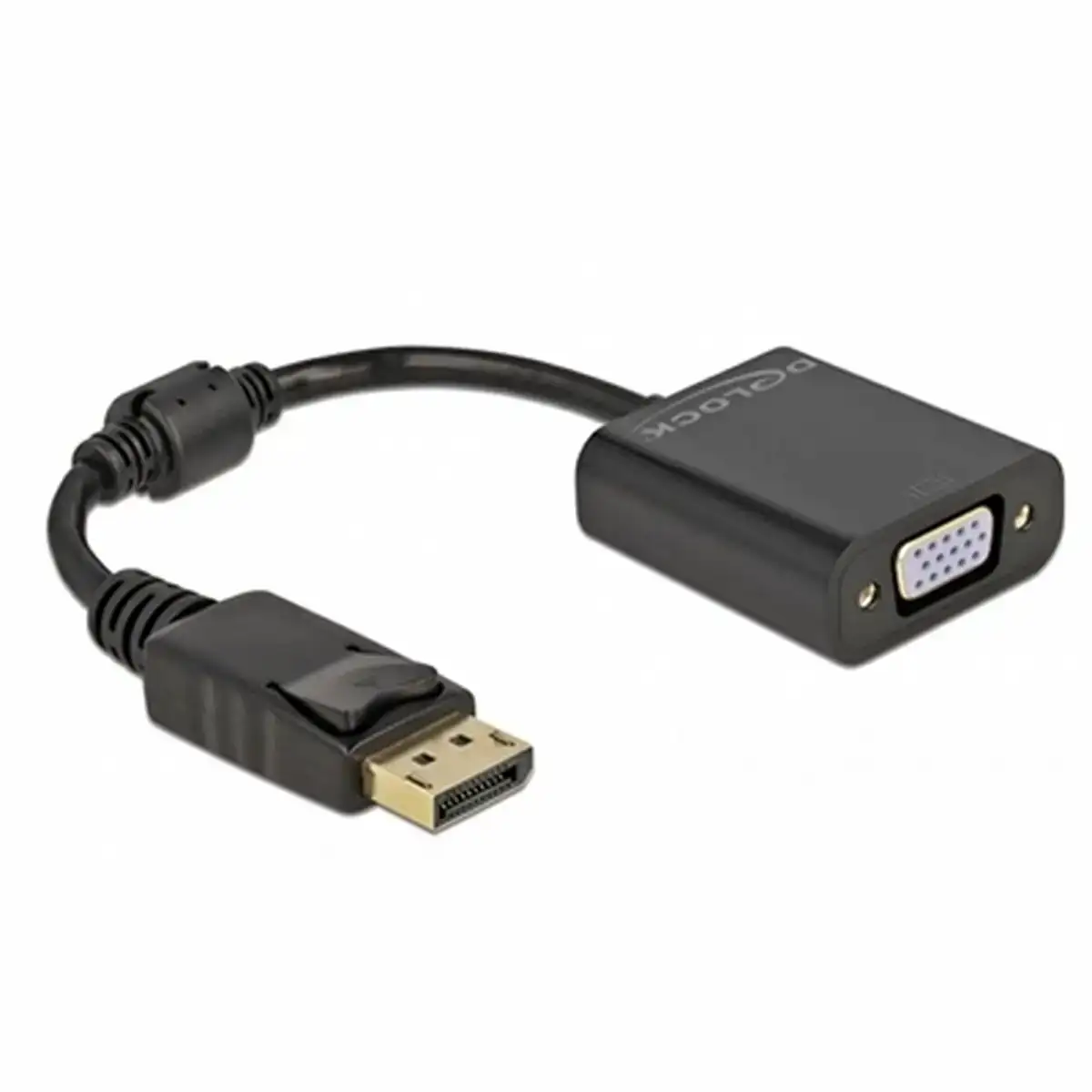 Adaptateur displayport vers vga delock 61006 noir_7557. DIAYTAR COTE D'IVOIRE - Votre Escale Shopping incontournable. Explorez notre boutique en ligne et dénichez des trésors qui reflètent la richesse culturelle et la modernité du Côte d'Ivoire.