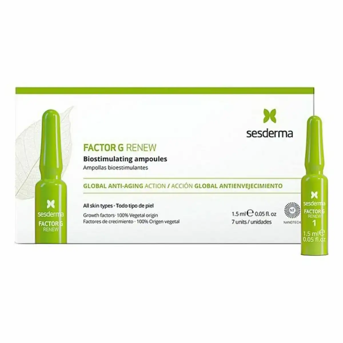Ampoules factor g renew sesderma 7 pcs_6379. DIAYTAR COTE D'IVOIRE - Là où la Découverte est au Rendez-vous. Plongez dans notre catalogue et trouvez des articles qui éveilleront votre curiosité et élargiront vos horizons.