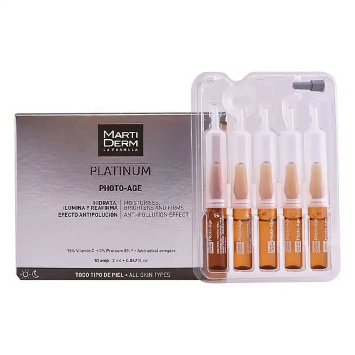 Ampoules platinum photo age martiderm 2 ml_7481. DIAYTAR COTE D'IVOIRE - Votre Source d'Inspiration Shopping. Parcourez nos rayons et trouvez des articles qui vous inspirent, que ce soit pour votre style, votre maison ou votre vie quotidienne.