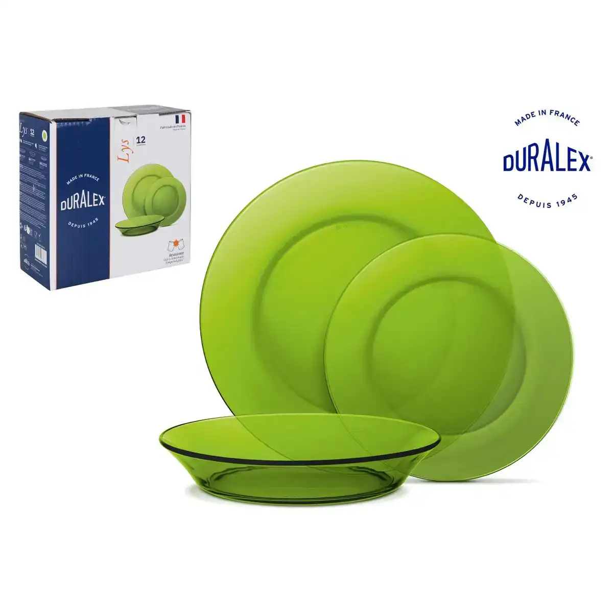 Assiette duralex lys 12 pcs vert_2622. Bienvenue sur DIAYTAR COTE D'IVOIRE - Où Choisir Rime avec Qualité. Explorez notre gamme diversifiée et découvrez des articles conçus pour répondre à vos attentes élevées.