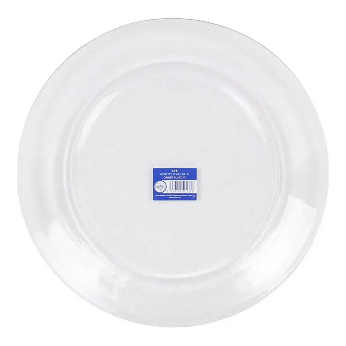 Assiette plate duralex lys ø 28 x 4 cm_2264. DIAYTAR COTE D'IVOIRE - Votre Destination Shopping d'Exception. Parcourez nos rayons virtuels et choisissez des produits qui incarnent l'excellence et la diversité.