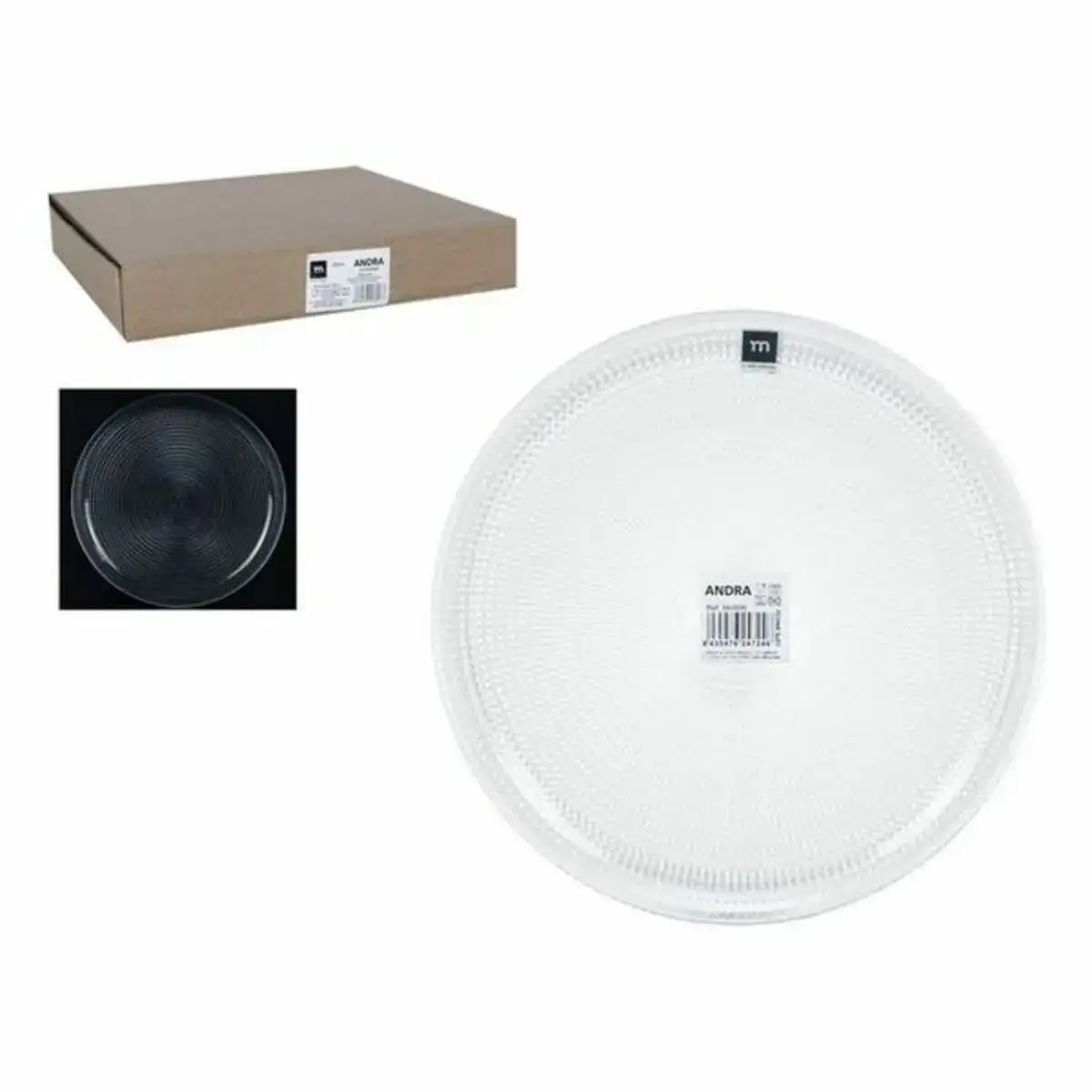 Assiette plate la mediterra nea andra verre ø 27cm_6152. DIAYTAR COTE D'IVOIRE - Là où Chaque Produit Évoque une Émotion. Parcourez notre catalogue et choisissez des articles qui vous touchent et qui enrichissent votre expérience.