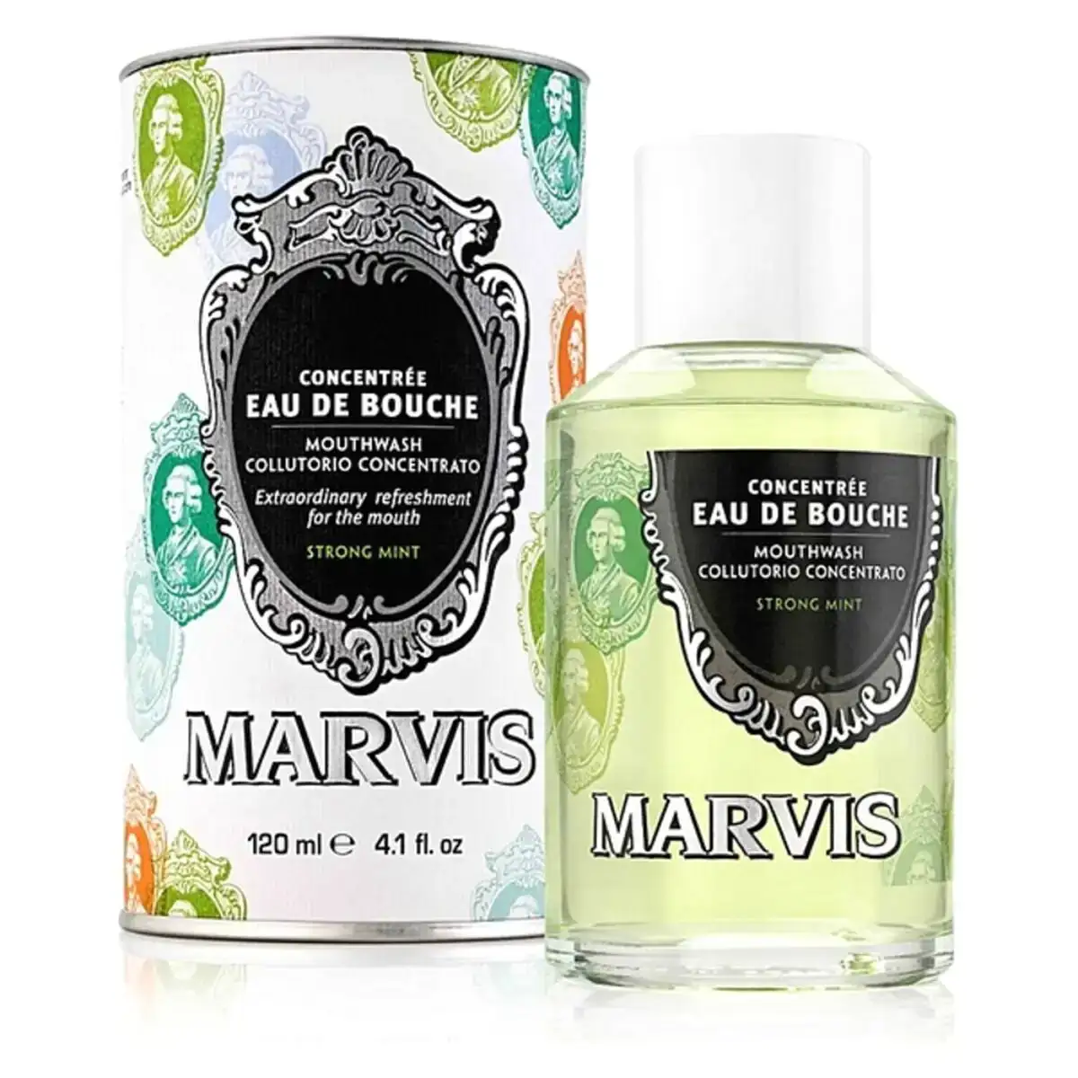 Bain de bouche classique menthe forte marvis 120 ml_6666. Bienvenue chez DIAYTAR COTE D'IVOIRE - Où Choisir est une Invitation au Voyage. Explorez notre boutique en ligne et découvrez des produits qui vous transportent dans l'univers du Côte d'Ivoire.