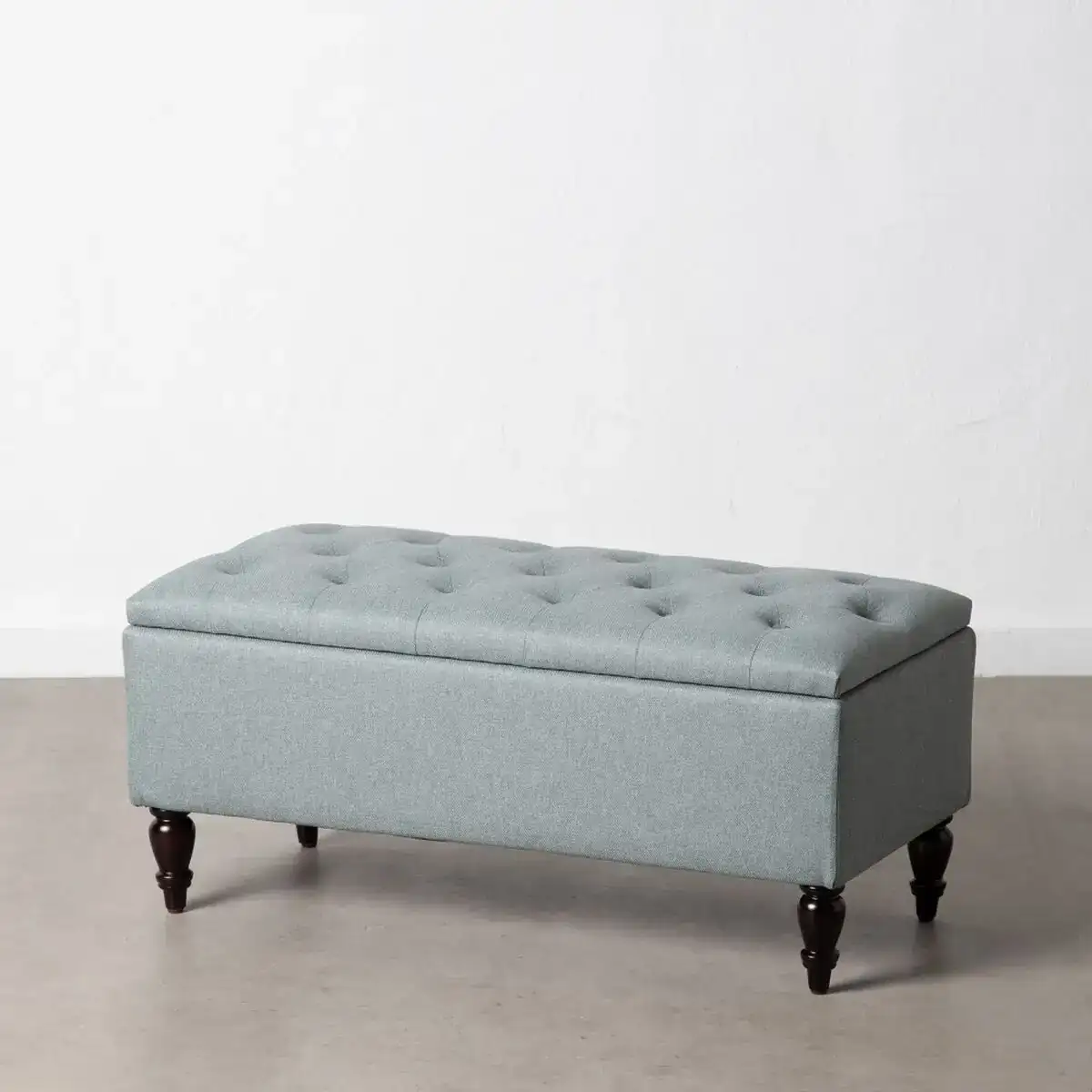Banc 94 x 43 x 41 cm lin bleu_1239. Entrez dans l'Univers de DIAYTAR COTE D'IVOIRE - Où le Shopping Devient une Découverte. Explorez nos rayons et dénichez des trésors qui illuminent votre quotidien.