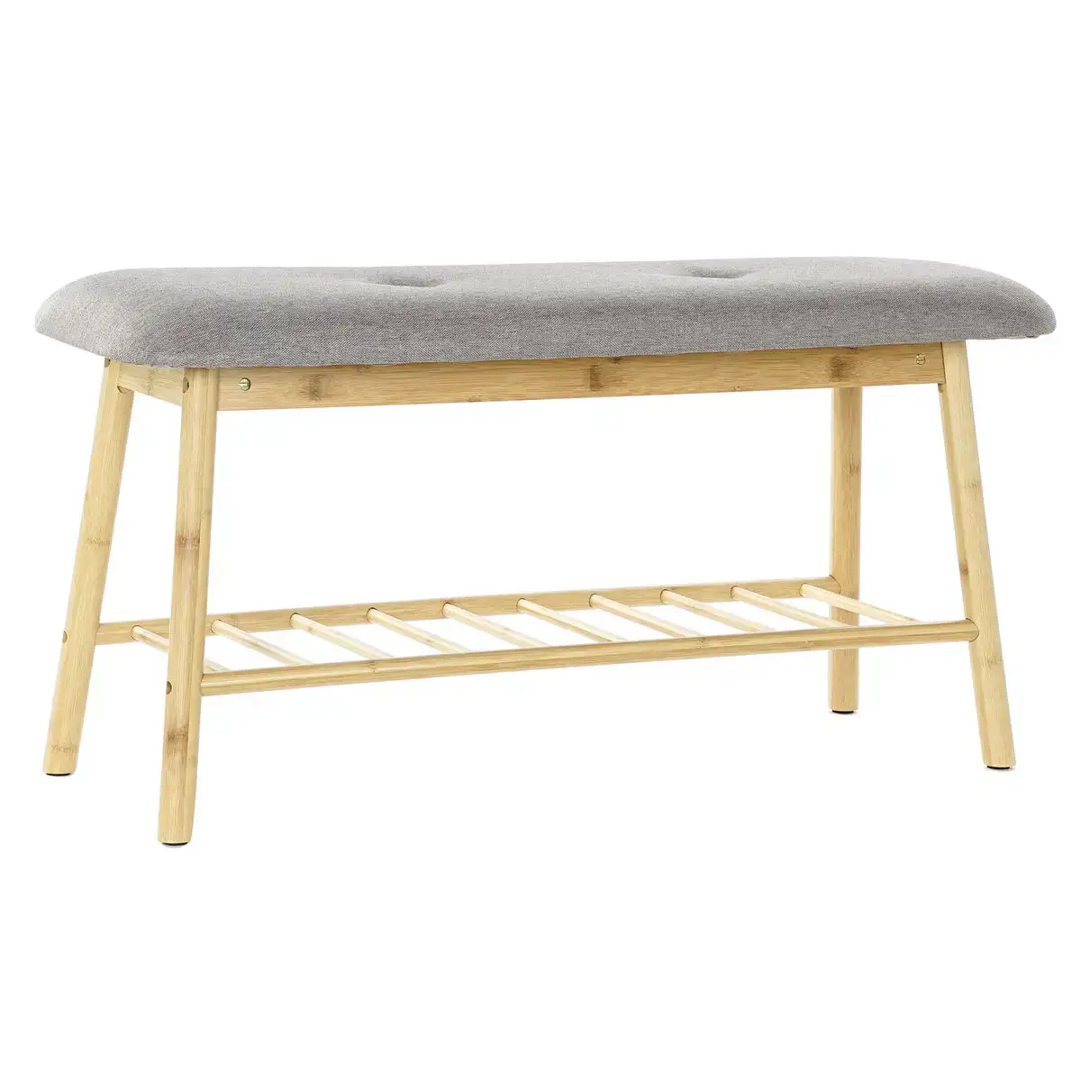 Banc dkd home decor bambou polyester gris naturel 90 x 30 x 45 cm_5970. DIAYTAR COTE D'IVOIRE - L'Art de Trouver ce que Vous Aimez. Plongez dans notre assortiment varié et choisissez parmi des produits qui reflètent votre style et répondent à vos besoins.