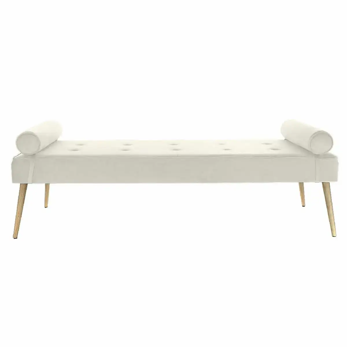 Banc dkd home decor blanc me tal polyester cre me 184 x 76 x 62 cm_4846. DIAYTAR COTE D'IVOIRE - Où Choisir est une Célébration. Découvrez notre sélection de produits qui représentent la diversité et la joie du Côte d'Ivoire, à chaque étape de votre vie.