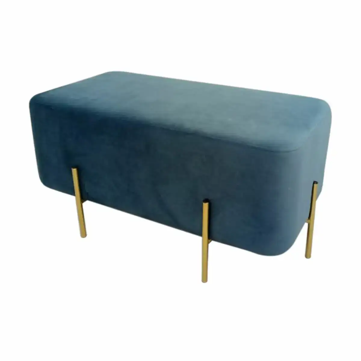 Banc dkd home decor bleu me tal polyester 91 x 46 5 x 42 cm_8675. DIAYTAR COTE D'IVOIRE - L'Artisanat à Portée de Clic. Découvrez notre boutique en ligne pour trouver des produits uniques qui célèbrent la créativité et l'artisanat sénégalais.