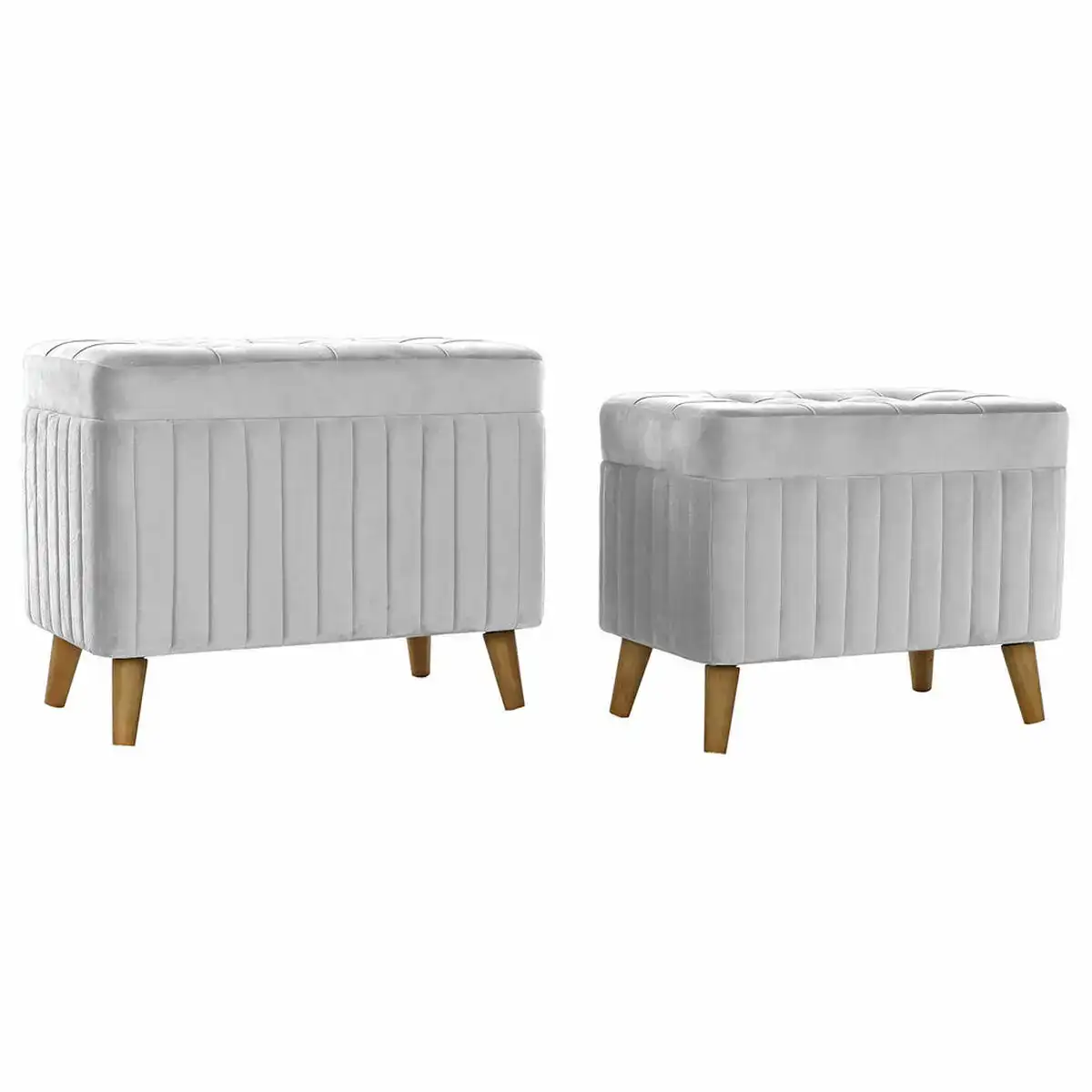 Banc dkd home decor gris bois naturel polyester 68 x 42 x 55 5 cm_4176. Bienvenue sur DIAYTAR COTE D'IVOIRE - Votre Évasion Shopping Personnalisée. Parcourez notre collection unique et trouvez des articles qui reflètent votre style et votre individualité.