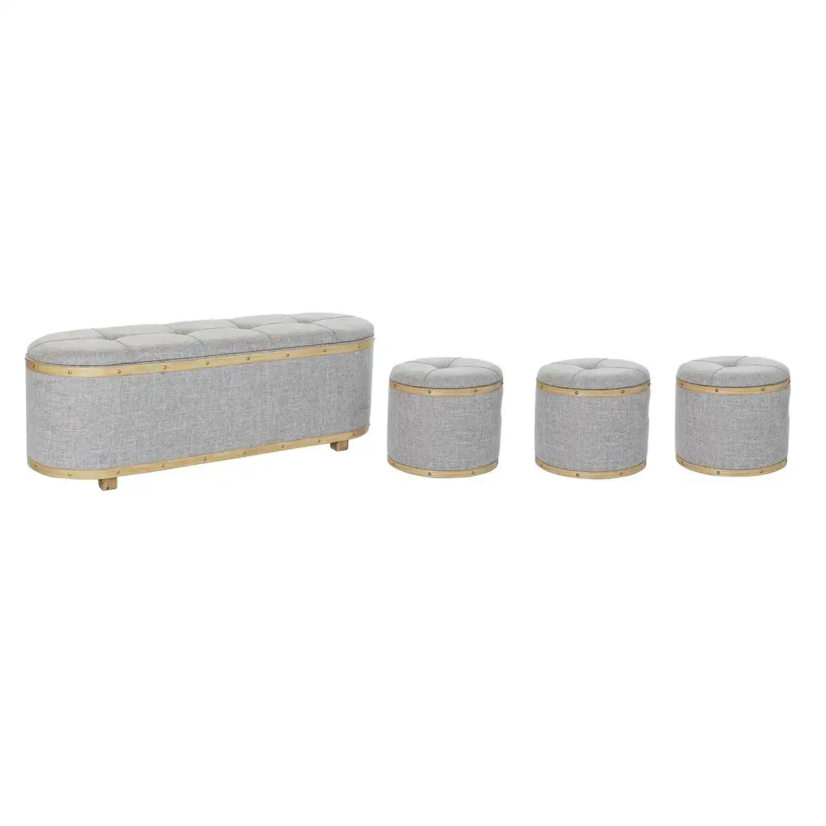 Banc dkd home decor gris bois polyester 120 x 45 x 43 cm_8261. Bienvenue chez DIAYTAR COTE D'IVOIRE - Où le Shopping Devient une Aventure. Découvrez notre collection diversifiée et explorez des produits qui reflètent la diversité du Côte d'Ivoire.