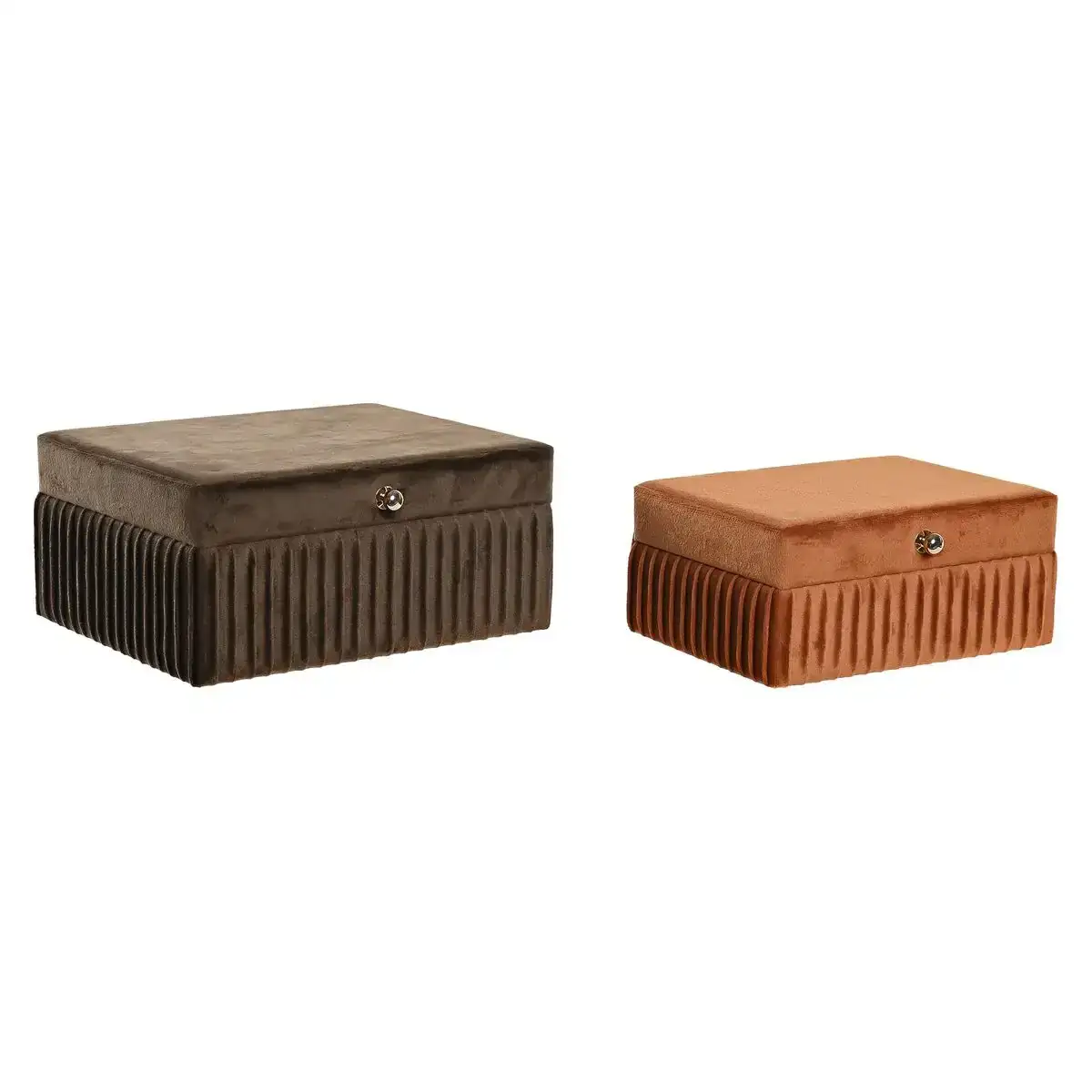 Boi te a bijoux dkd home decor velours 23 x 18 x 10 5 cm marron orange 8 5 cm bois mdf 2 unite s_4650. DIAYTAR COTE D'IVOIRE - Votre Destination Shopping d'Exception. Parcourez nos rayons virtuels et choisissez des produits qui incarnent l'excellence et la diversité.