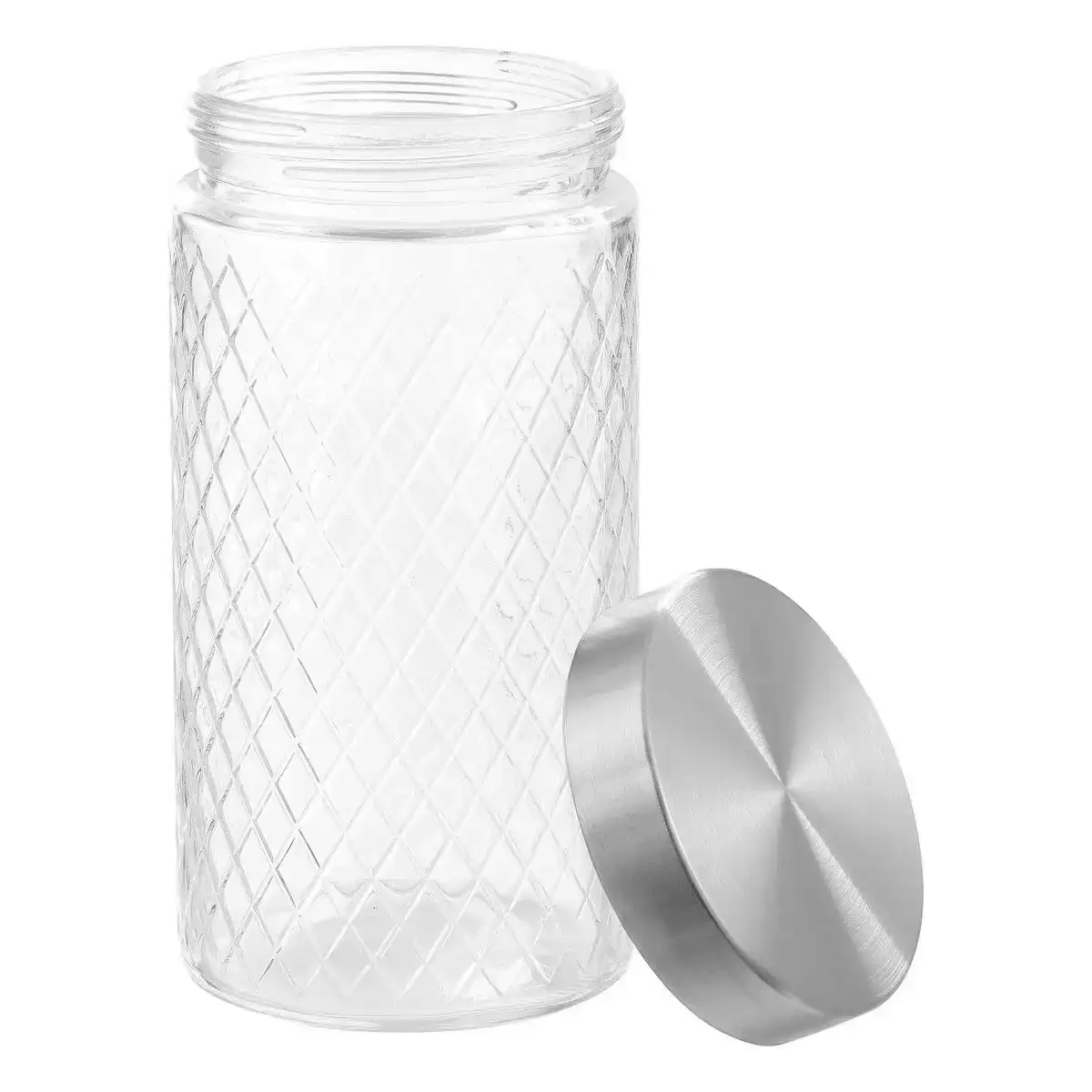 Boi te anna anna avec relief ø 11 x 22 cm acier verre ø 11 x 22 cm 1 7 l_7747. DIAYTAR COTE D'IVOIRE - Votre Escapade Shopping Virtuelle. Explorez notre boutique en ligne et dénichez des trésors qui évoquent la culture et le savoir-faire sénégalais, un clic à la fois.