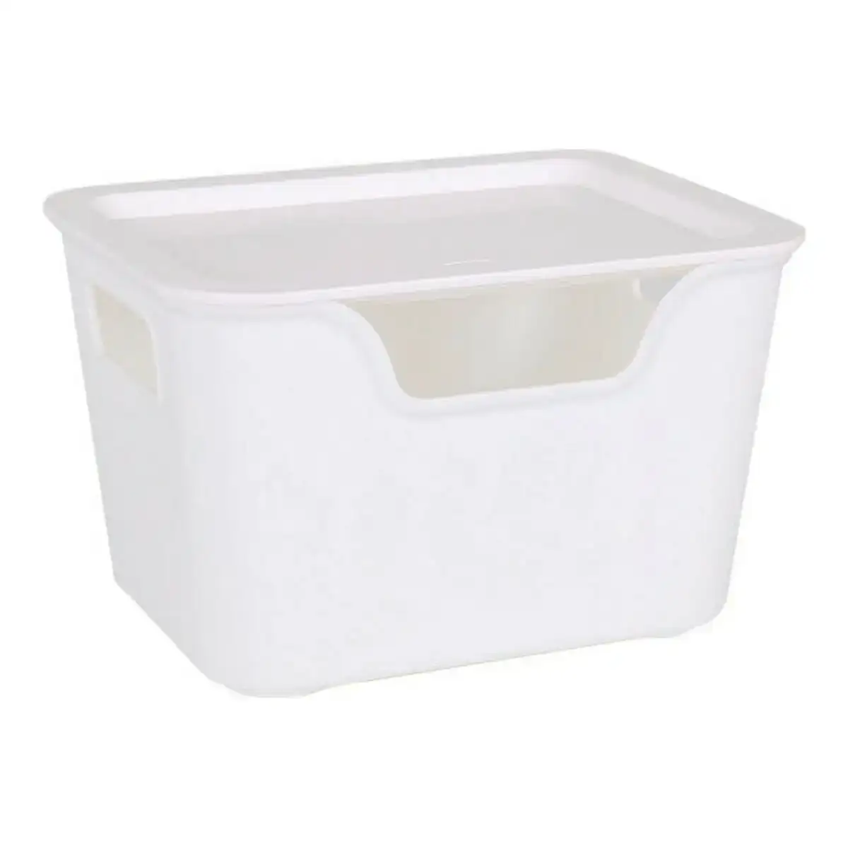 Boi te de rangement avec couvercle bella blanc 18 x 14 x 11 cm_5639. DIAYTAR COTE D'IVOIRE - Là où l'Élégance Devient un Mode de Vie. Naviguez à travers notre gamme et choisissez des produits qui apportent une touche raffinée à votre quotidien.