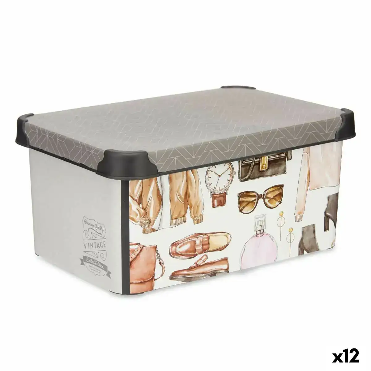 Boi te de rangement plastique multicolore vintage 10 l 23 x 16 5 x 35 cm 12 unite s_6000. DIAYTAR COTE D'IVOIRE - Où Choisir Devient une Découverte. Explorez notre boutique en ligne et trouvez des articles qui vous surprennent et vous ravissent à chaque clic.