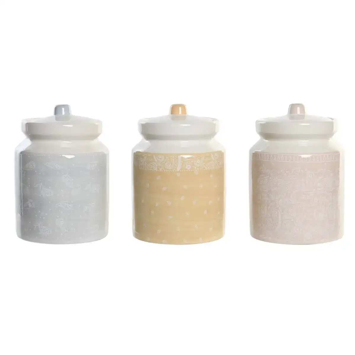 Boi te dkd home decor 12 x 12 x 16 cm bleu rose jaune dolomite shabby chic 3 unite s_8741. DIAYTAR COTE D'IVOIRE - Là où Choisir est un Acte d'Amour pour le Côte d'Ivoire. Explorez notre gamme et choisissez des produits qui célèbrent la culture et l'artisanat du pays.