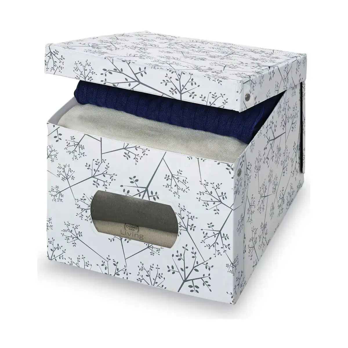 Boi te multi usage domopak living 916050 blanc 42 x 50 x 31 cm_6069. Bienvenue sur DIAYTAR COTE D'IVOIRE - Votre Fenêtre sur le Shopping Moderne. Parcourez notre boutique en ligne et découvrez des produits qui incarnent l'évolution du style et de la qualité.