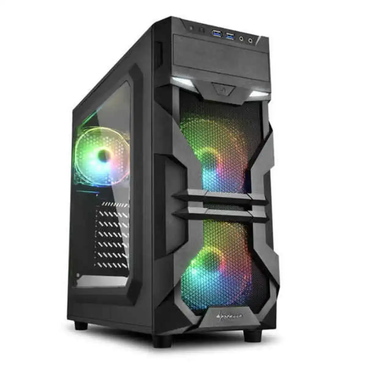 Boi tier semi tour atx sharkoon 4044951026869 noir_3180. Bienvenue chez DIAYTAR COTE D'IVOIRE - Où Chaque Produit a son Âme. Découvrez notre gamme et choisissez des articles qui résonnent avec votre personnalité et vos valeurs.