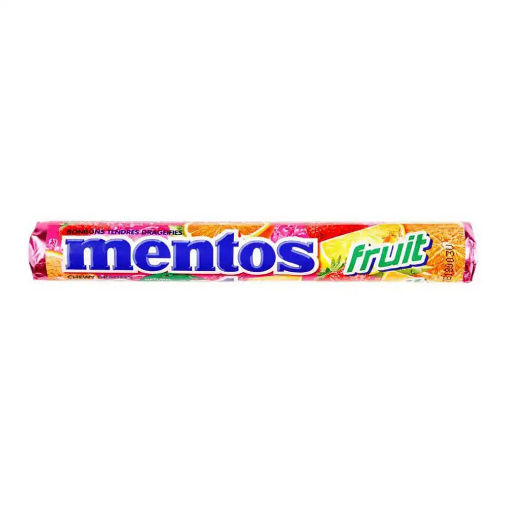 Bonbons mentos fruits 38 g_2605. Plongez dans l'Univers de DIAYTAR COTE D'IVOIRE - Où la Qualité et la Diversité se rencontrent. Parcourez nos rayons virtuels pour trouver des produits répondant à tous les besoins, du confort de votre foyer.