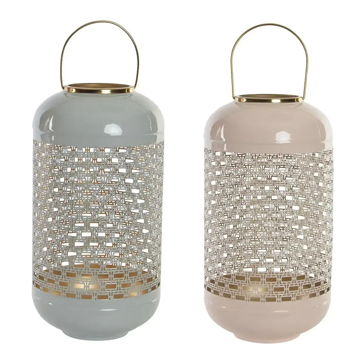 Bougeoir dkd home decor 24 x 24 x 46 cm bleu rose aluminium 24 x 24 x 56 cm 2 unite s_3562. DIAYTAR COTE D'IVOIRE - Là où Chaque Achat Contribue à un Rêve. Naviguez à travers notre boutique en ligne et soutenez des artisans talentueux tout en acquérant des trésors.