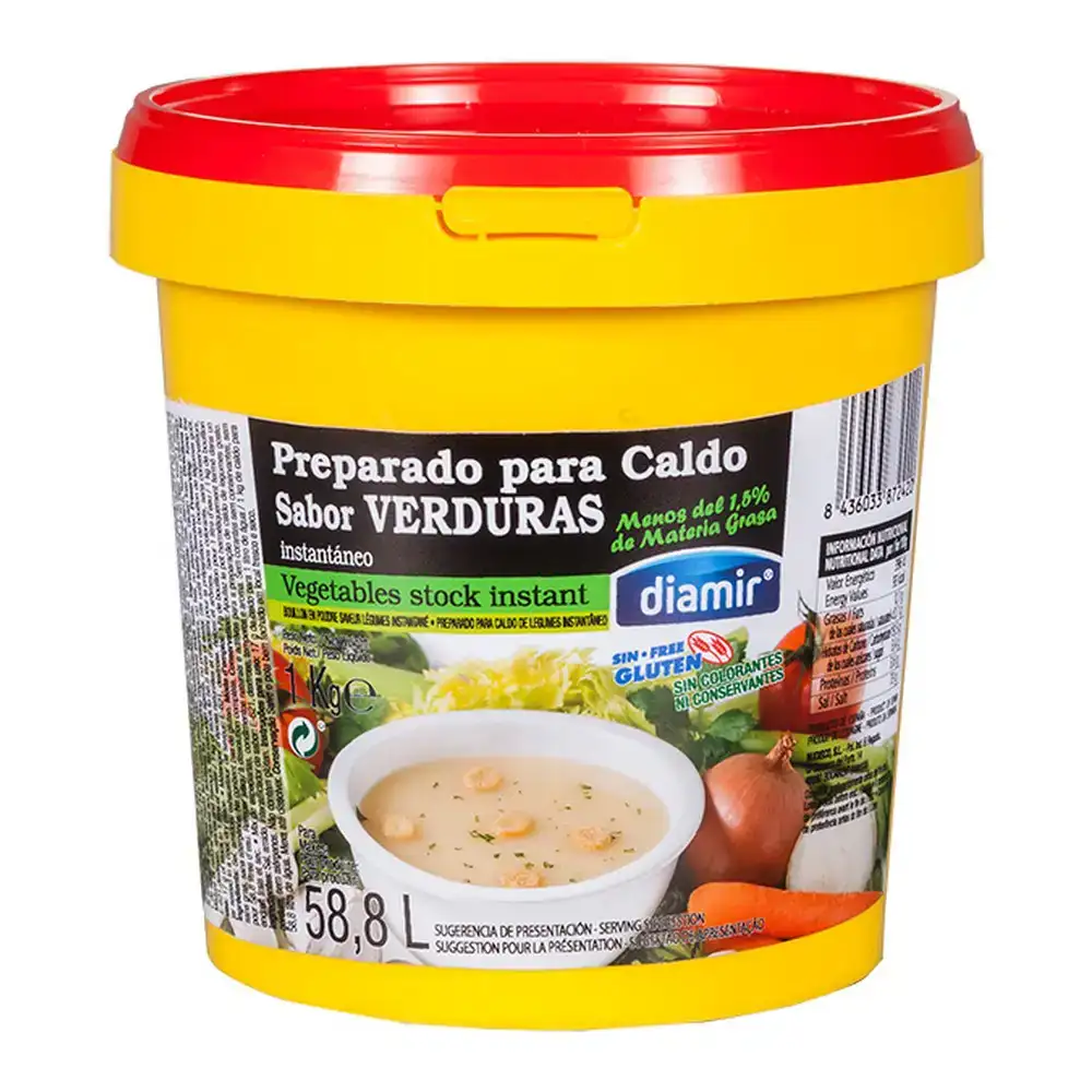 Bouillon pre pare le gumes en poudre diamir 1 kg_7564. DIAYTAR COTE D'IVOIRE - Là où le Shopping devient une Fête des Sens. Plongez dans notre univers et choisissez des produits qui éveillent votre goût pour l'esthétique et l'authenticité.