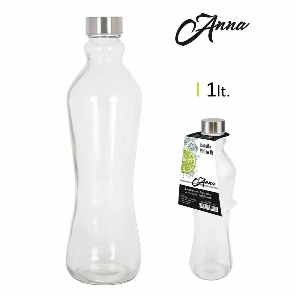 Bouteille en verre avec bouchon en me tal 1 l 1000 cc_1037. DIAYTAR COTE D'IVOIRE - L'Art du Shopping Sublime. Naviguez à travers notre catalogue et choisissez parmi des produits qui ajoutent une touche raffinée à votre vie quotidienne.