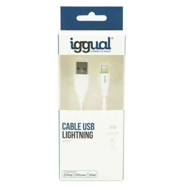 Ca ble lightning iggual igg316955 1 m blanc_9847. DIAYTAR COTE D'IVOIRE - Votre Destination pour un Shopping Inoubliable. Naviguez à travers notre catalogue et choisissez des produits qui vous marquent par leur originalité.