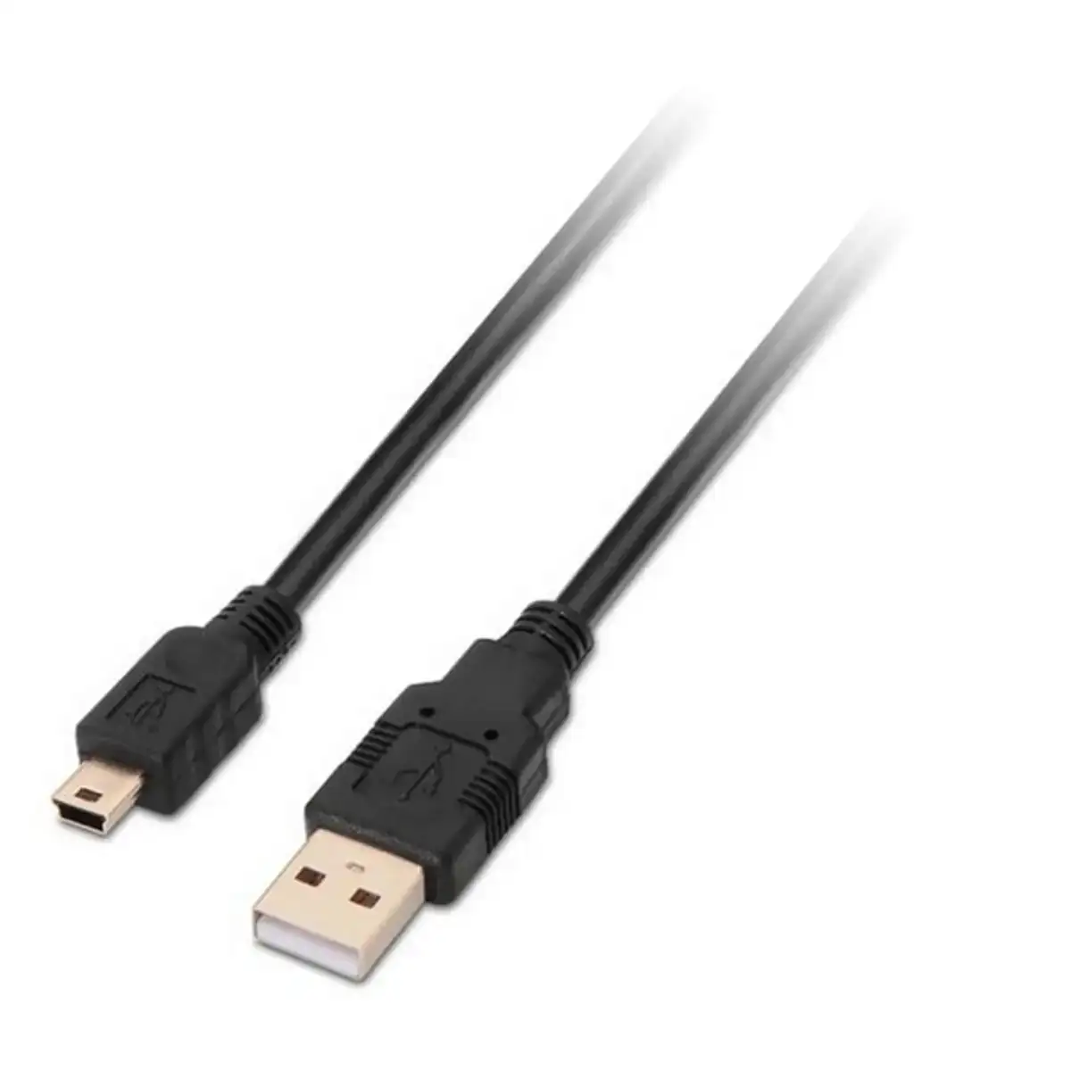 Câble USB 2.0 A vers Mini USB B NANOCABLE 10.01.0402 1,8 m Noir