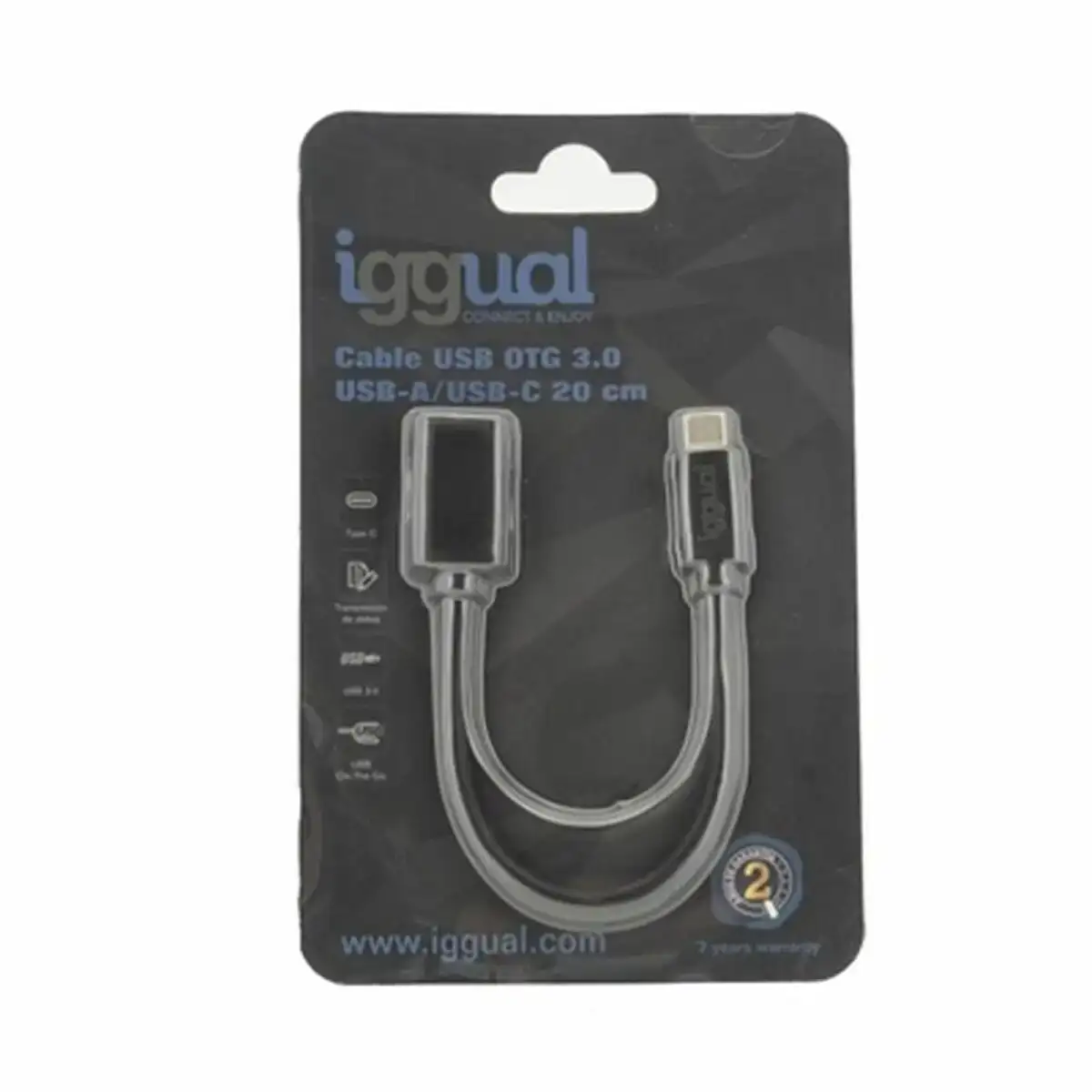 Ca ble usb c otg 3 0 iggual igg317372 20 cm noir_6215. DIAYTAR COTE D'IVOIRE - L'Univers de l'Élégance Accessible. Plongez dans notre catalogue et choisissez des produits qui allient sophistication et accessibilité pour un shopping exquis.