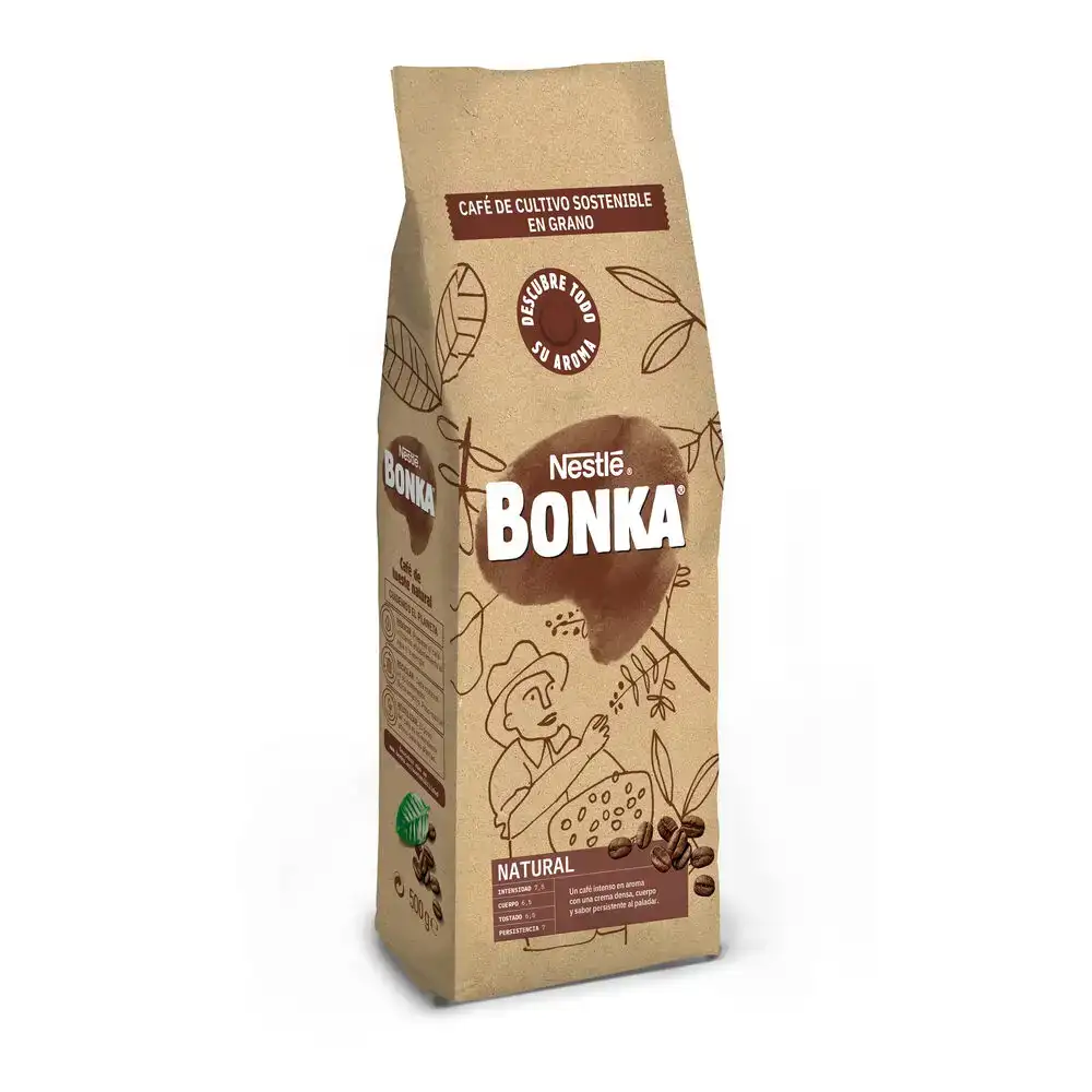 Cafe en grains bonka naturel 500g_1318. DIAYTAR COTE D'IVOIRE - Votre Portail vers l'Extraordinaire. Parcourez nos collections et découvrez des produits qui vous emmènent au-delà de l'ordinaire, créant une expérience de shopping mémorable.
