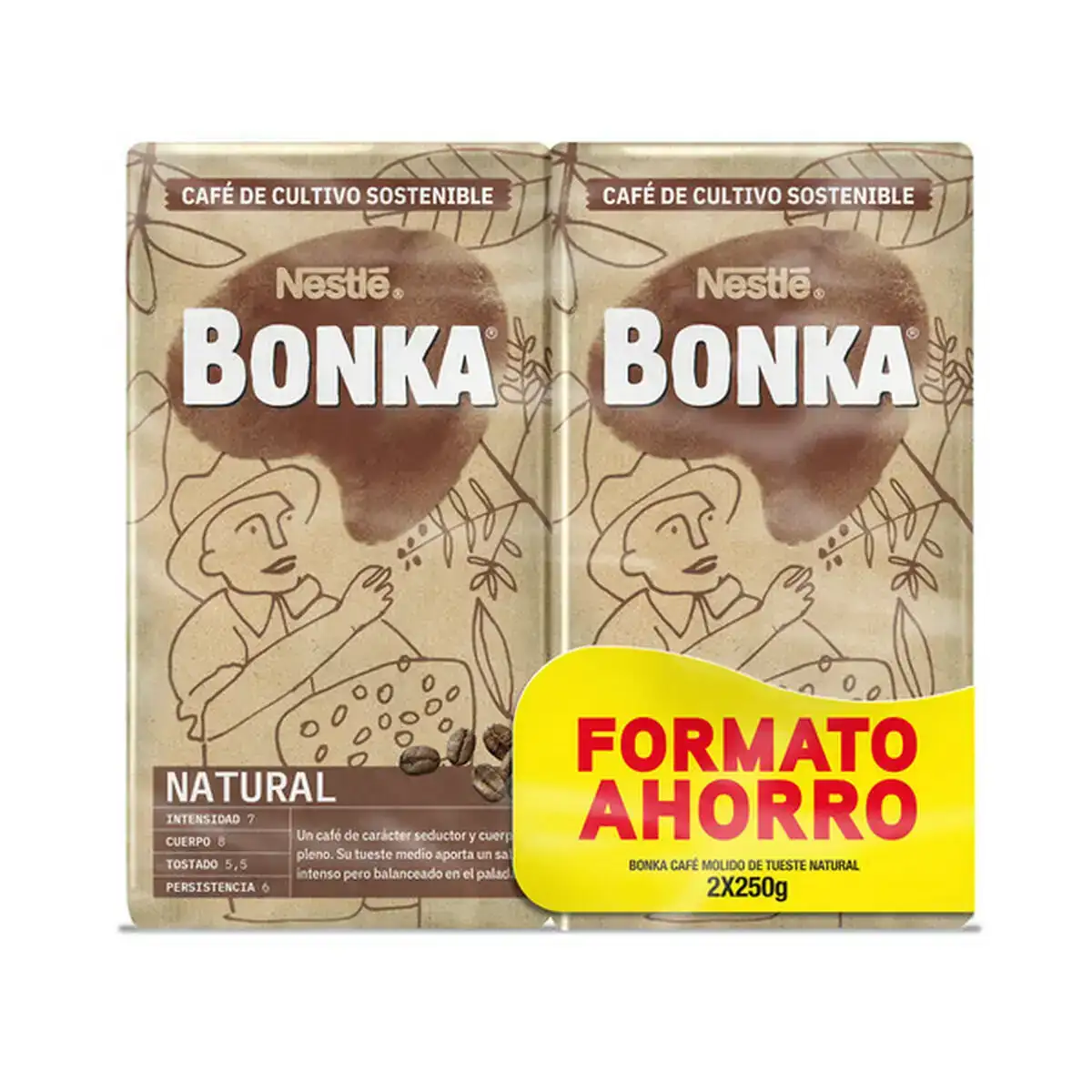 Cafe moulu bonka 2 x 250 g naturel_2422. Bienvenue dans l'univers captivant de DIAYTAR COTE D'IVOIRE - Votre Plateforme de Shopping Tout-en-Un. Parcourez notre boutique en ligne pour découvrir des produits uniques, allant des articles ménagers aux élégants accessoires de mode.