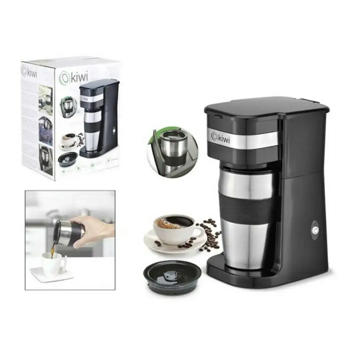 Cafetie re e lectrique kiwi kcm 7505 420 ml 750w noir_1446. DIAYTAR COTE D'IVOIRE - Votre Boutique en Ligne, Votre Histoire. Explorez notre sélection et découvrez des produits qui reflètent votre parcours et vos aspirations, un achat à la fois.