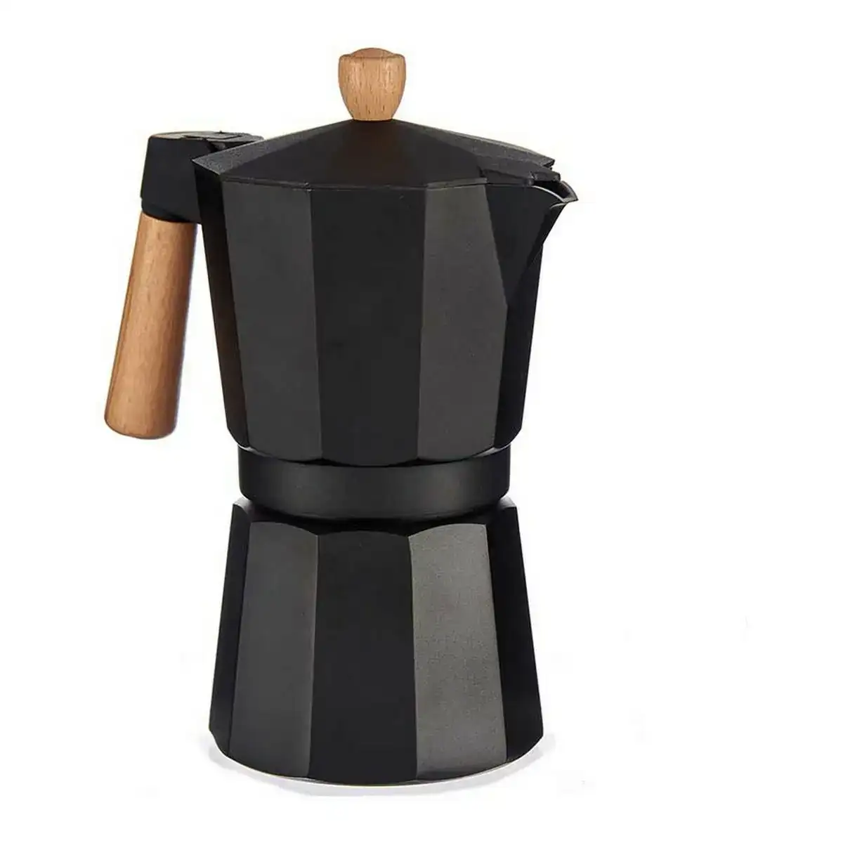 Cafetie re italienne bois aluminium 9 tasses_7572. DIAYTAR COTE D'IVOIRE - Là où la Qualité se Marque d'une Touche Côte d'Ivoireaise. Naviguez à travers notre boutique en ligne et choisissez des produits qui allient excellence et tradition.
